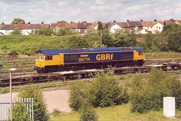 No. 66714 stabled in Tonbridge West Yard